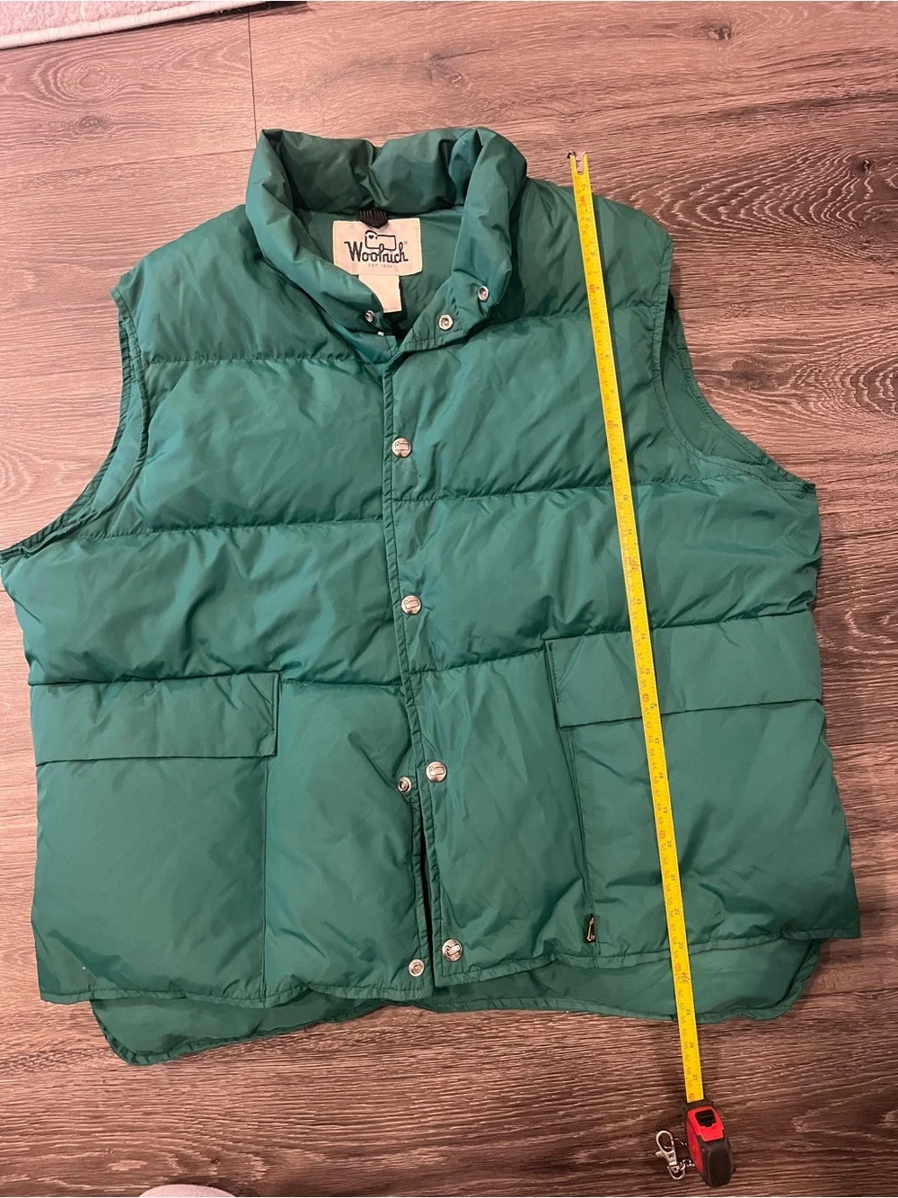 Woolrich Green Puffer Vest